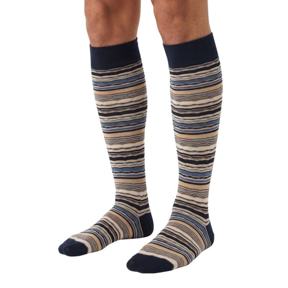 Missoni Navy  Mens Stripe Dress Socks-M